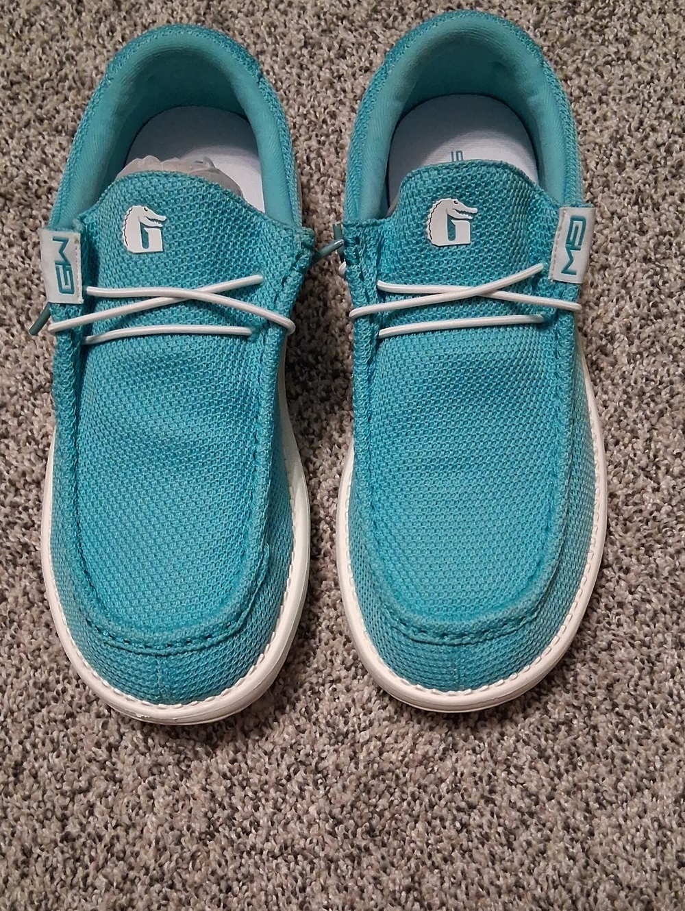 Women’s Lightweight Slip-On Sneakers in Turquoise by heyDAY